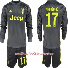 Maillot/Tenue Juventus Mario Mandzukic 17 Enfant Extérieur 2018/2019 Manche Longue